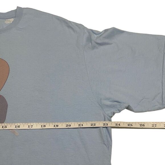 Baby Blue Sloth Curling Tee - Picture 4 of 5